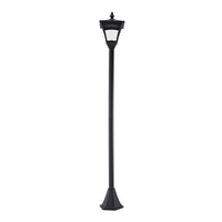 LAMPIONE DA GIARDINO CON LED A PANNELLI SOLARI 120 CM COLORE NERO