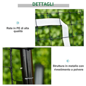 RETE DA CALCIO REBOUNDER PIEGHEVOLE CON BERSAGLIO E ANGOLAZIONE REGOLABILE