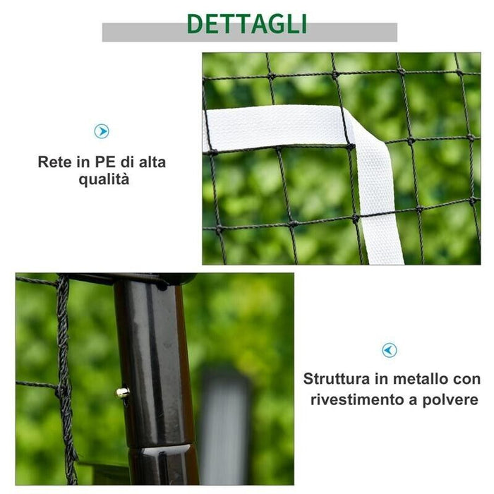 RETE DA CALCIO REBOUNDER PIEGHEVOLE CON BERSAGLIO E ANGOLAZIONE REGOLABILE