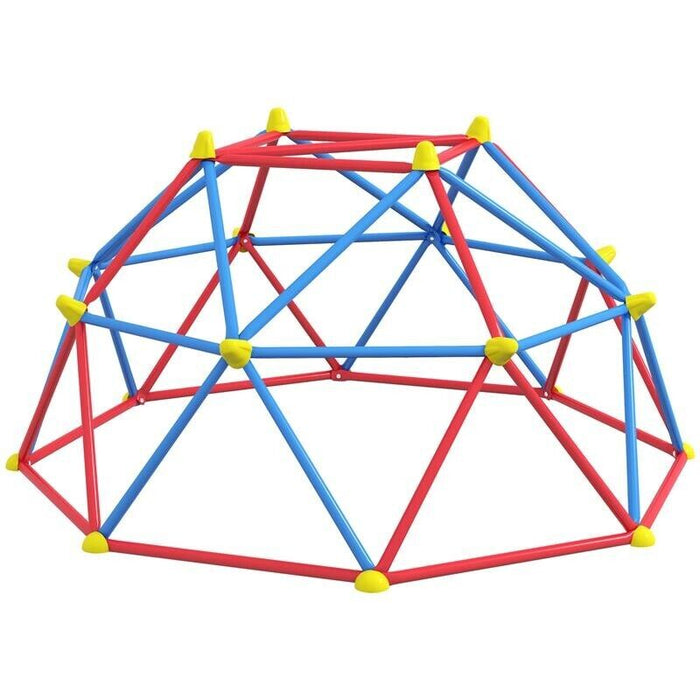 CUPOLA PER ARRAMPICATA BAMBINI 3-8 ANNI, STRUTTURA IN METALLO PER 4 BIMBI, Ø183X90CM, MULTICOLORE