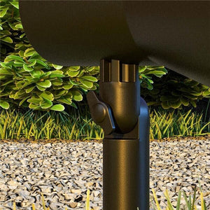 SET 2 LUCI DA GIARDINO SOLARI RGB CON 2 MODALITÀ DI ILLUMINAZIONE, IN PP E PC, 10.6X15X38 CM, NERO