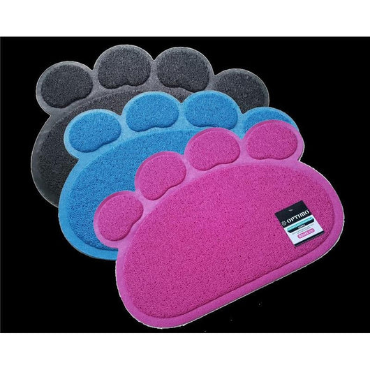 TAPPETO SOTTOCIOTOLA PER ANIMALI A FORMA DI ZAMPA 40 X 30 CM COLORE ASSORTITO