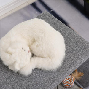 ALBERO TIRAGRAFFI PER GATTI CON CUCCIA E COLONNA IN CORDA SISAL GRIGIO 59X39X62CM