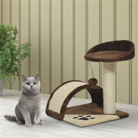 ALBERO PER GATTO MARRONE 36X36X44CM