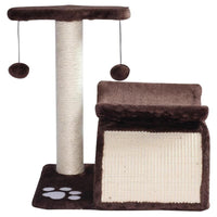 ALBERO PER GATTI TUNNEL IN SISAL MARRONE 40 X 30 X 43 CM