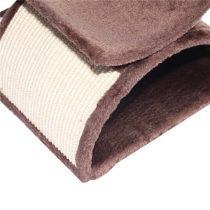 ALBERO PER GATTI TUNNEL IN SISAL MARRONE 40 X 30 X 43 CM