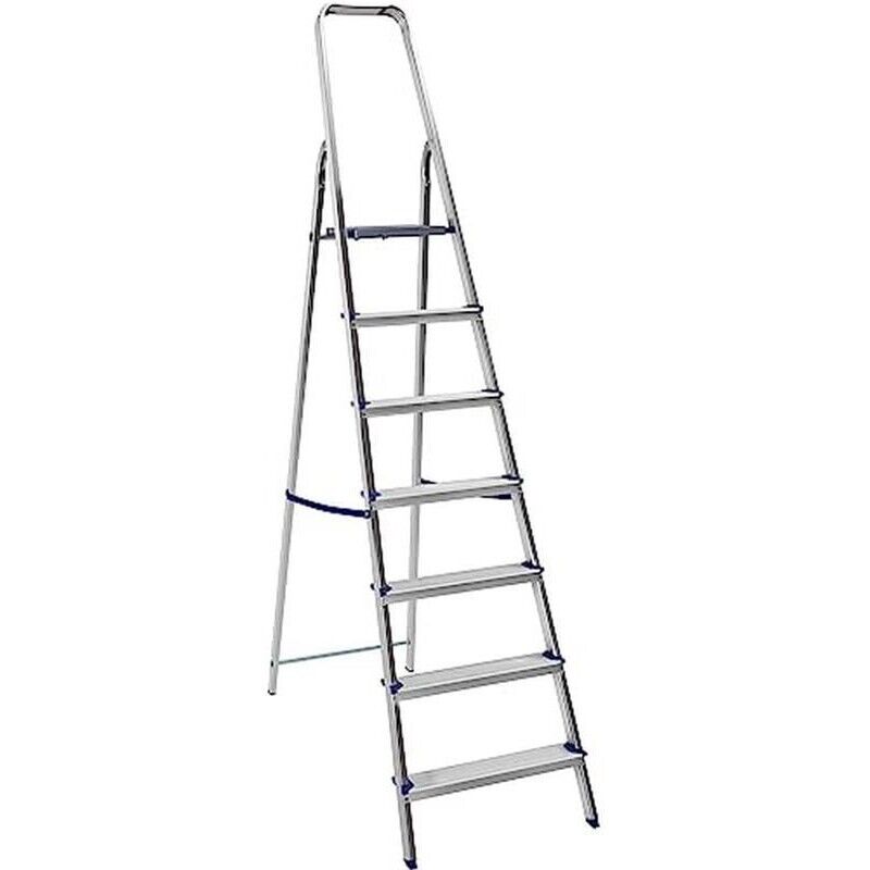 SCALA PIUMA 7 GRADINI IN ALLUMINIO CON PORTATA 100KG