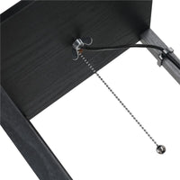 LAMPADA DA TERRA CON 3 MENSOLE 2 PORTE UBS PARALUME 39 CM 26 X 26 X 160 CM NERO