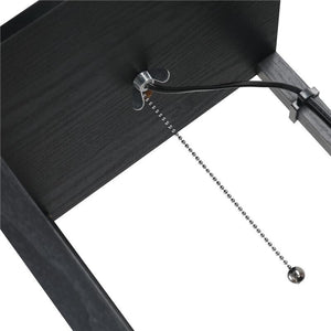 LAMPADA DA TERRA CON 3 MENSOLE 2 PORTE UBS PARALUME 39 CM 26 X 26 X 160 CM NERO