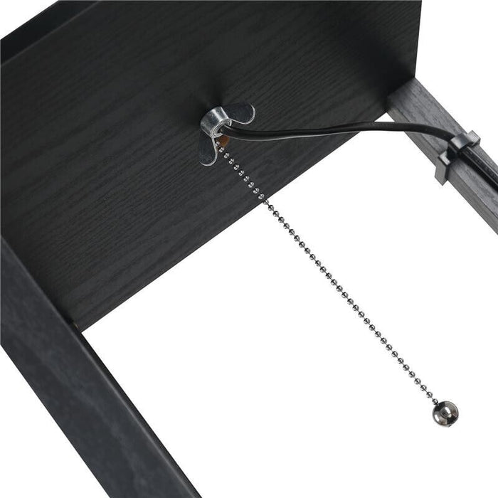 LAMPADA DA TERRA CON 3 MENSOLE 2 PORTE UBS PARALUME 39 CM 26 X 26 X 160 CM NERO