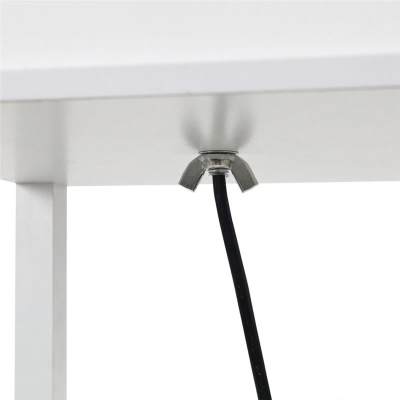 LAMPADA DA TERRA CON MENSOLE INTEGRATE 26X26X160 CM BIANCO