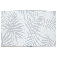 APPLIQUE VANESSA E27 CON MONTATURA ARGENTO VETRO LASTRA DECORATO FANTASIA A FOGLIE 34X22 H CM OKX