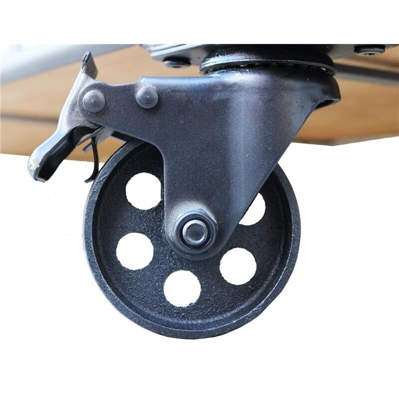 MOBILE ABNER IN FERRO E LEGNO CON 3 RIPIANI DIMENSIONI CM 170 X 43,5 X 85 H