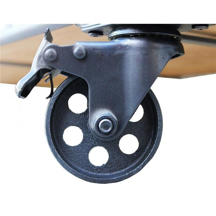 MOBILE ABNER IN FERRO E LEGNO CON 3 RIPIANI DIMENSIONI CM 170 X 43,5 X 85 H