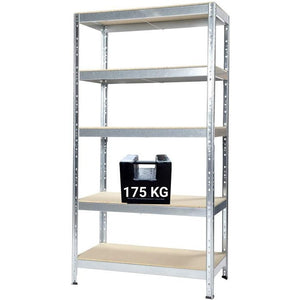 SCAFFALE IN METALLO JOKER 90 X 40 X H 174 CM 5 RIPIANI 175 KG A PIANO