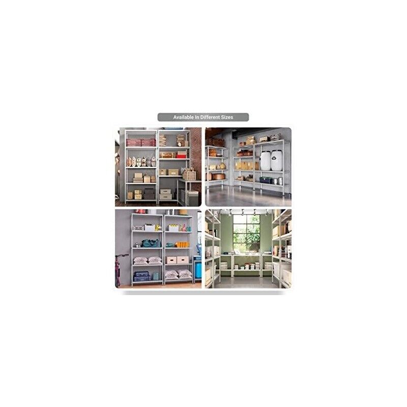 SCAFFALE IN METALLO MACISTE 120 X 60 X 195 H 5 PIANI KG 260 SENZA BULLONI