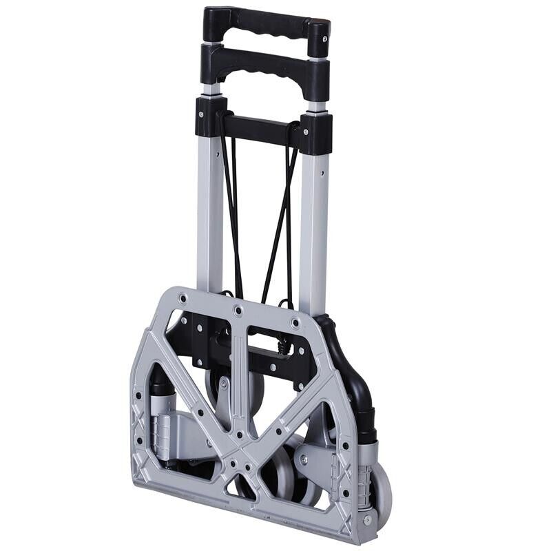 CARRELLO PORTAPACCHI PIEGHEVOLE IN ALLUMINIO CON 6 RUOTE PER SCALE CARICO 70KG