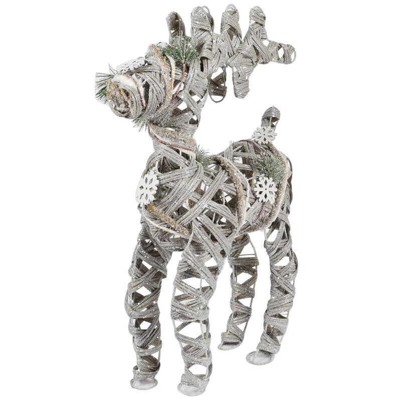 MAURY'S RENNA DI NATALE IN LEGNO 50 CM LINEA WOODY XMAS