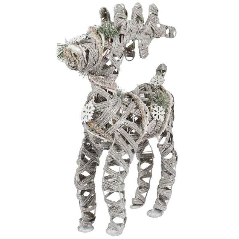 MAURY'S RENNA DI NATALE IN LEGNO 50 CM LINEA WOODY XMAS