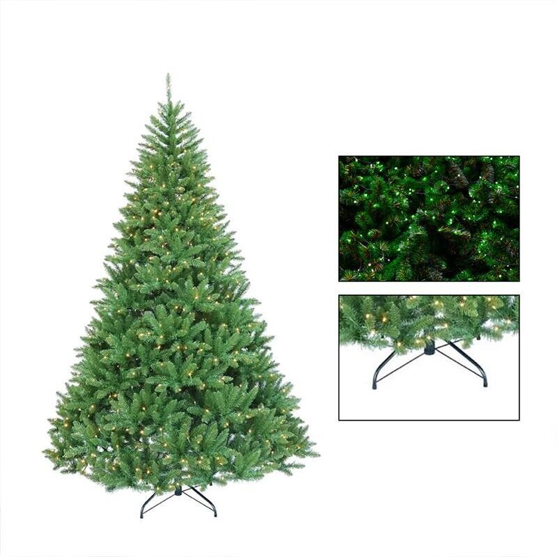 MA MAISON ALBERO DI NATALE CADORE CON LUCI INTEGRATE CM.180 + CON 450 LED COLORE VERDE