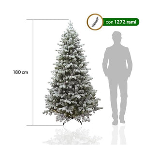 MAURY'S MONTE ROSA ALBERO DI NATALE  INNEVATO 180 CM