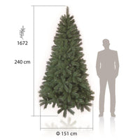 MAURY'S MONTEMAURO ALBERO DI NATALE COLORE VERDE ARTIFICIALE 240 CM