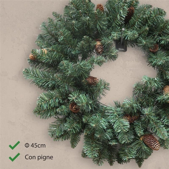 MAURY'S GHIRLANDA DI NATALE DIETRO PORTA MONTEMAURO MEDIO 45 CM