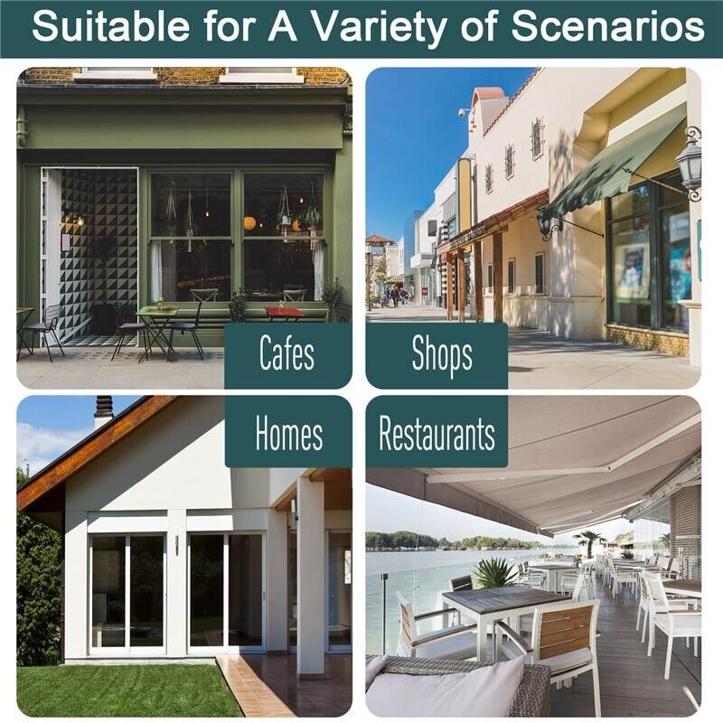 TENDA DA SOLE CON MANOVELLA E ANGOLO REGOLABILE 200 X 150 CM VERDE