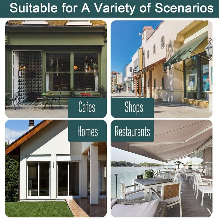 TENDA DA SOLE CON MANOVELLA E ANGOLO REGOLABILE 200 X 150 CM VERDE