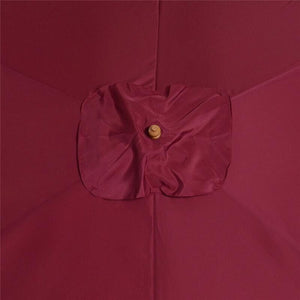 OMBRELLONE IN LEGNO DA ESTERNO GIARDINO 2 X 3 X 2.45 M BORDEAUX