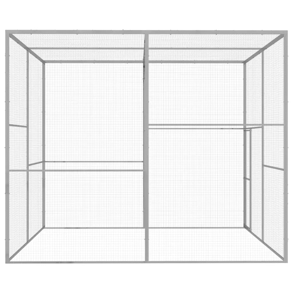 Gabbia per Gatti 3x3x2,5 m in Acciaio Zincatocod mxl 105207