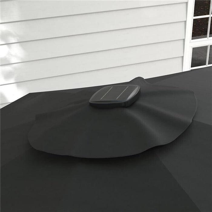 OMBRELLONE A BRACCIO PER ESTERNO CON LUCI A LED E ANGOLO REGOLABILE, IN ALLUMINIO E POLIESTERE Ø3X2.5 M, GRIGIO