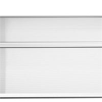 TENDA DA SOLE CURVA CON VITI E BULLONI INCLUSI, IN POLICARBONATO, PP E ALLUMINIO, 90X150X25 CM