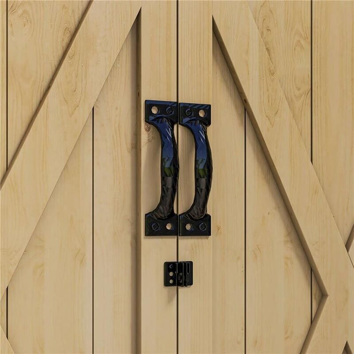 ARMADIO DA ESTERNO CON RIPIANO INTERNO REGOLABILE E TETTO INCLINATO, IN LEGNO DI ABETE, 77.5X88X90 CM