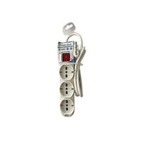 HIGH-TECH MULTIPRESA COMBO UNIVERSALE 2X3 PRESE 2P+T 10/16A BIPASSO+3 SCHUKO 10/16A BIANCA 9 POSTI