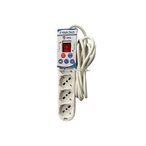 HIGH-TECH MULTIPRESA UNIVERSALE BIANCA CON INTERRUTTORE P40 A 4 VIE 16A 250V~MAX.3500W - CAVO 3G1.0 MM2X3M