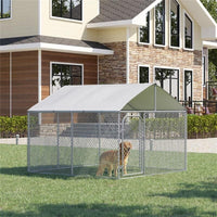 RECINTO PER CANI E ANIMALI DOMESTICI  CON COPERTURA IMPERMEABILE 230X230X175CM