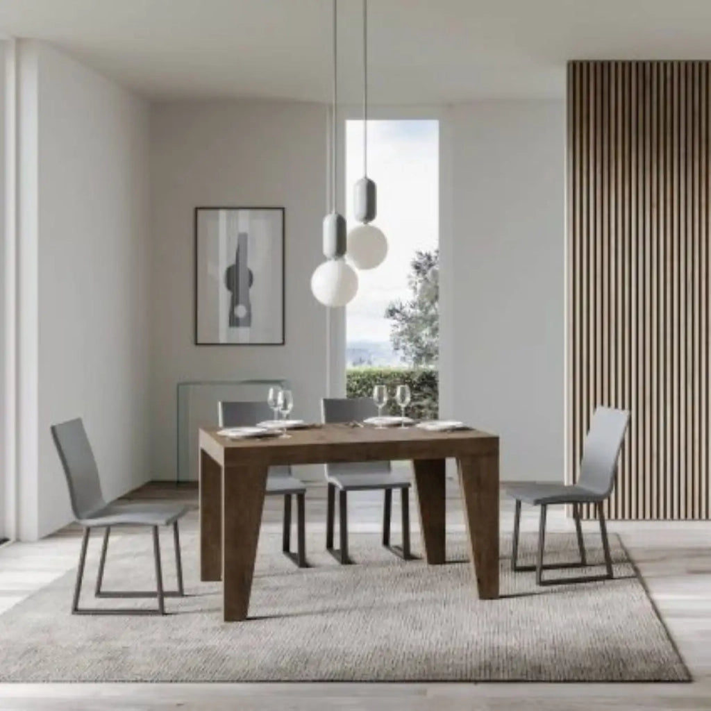 Tavolo allungabile 120/224x90 cm Naxy colore noce