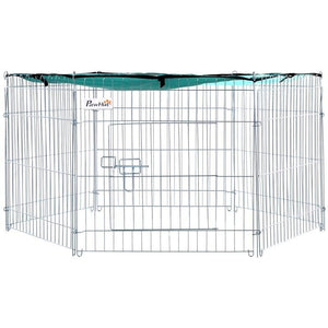 RECINTO PER ANIMALI DOMESTICI CON COPERTURA IMPERMEABILE 6 MODULI 59 X 60CM