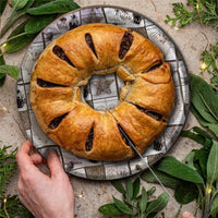 MAURY'S SET 3 VASSOI CHRISTMAS TONDI IN PLASTICA IN DECORO ASSORTITO 40 CM DIAMETRO