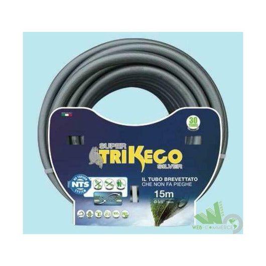 25 MT ROTOLO TUBO MAGLIATO GOMMA PER IRRIGAZIONE SUPERTRIKECO SILVER 5/8" 25 BAR