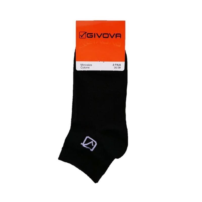 GIVOVA MINI CALZA TAGLIA 43/46 DA UOMO MAGLIA JERSEY IN COTONE PACK DA 3 PZ NERO OKX