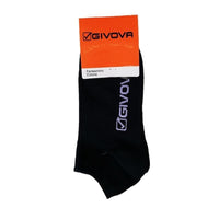 GIVOVA CALZA FANTASMINO TAGLIA 39/42 DA UOMO MAGLIA JERSEY IN COTONE 3 PZ NERO OKX