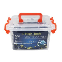 HIGH-TECH LUCI DI NATALE 500 LED BIANCO/BLU DA INTERNO E ESTERNO 26,5 METRI