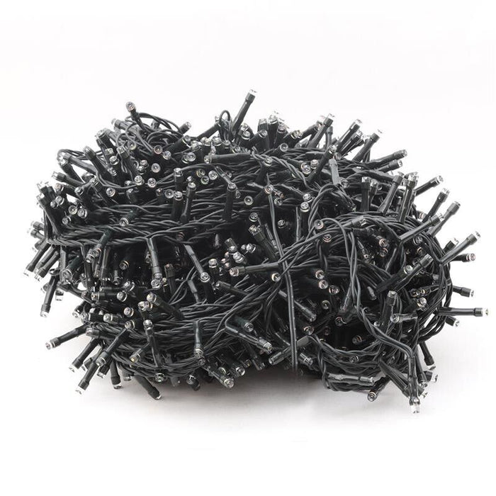 HIGH-TECH LUCI DI NATALE 1000 LED BIANCO FREDDO DA INTERNO E ESTERNO 49 METRI