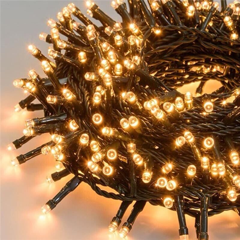 HIGH-TECH FILO A 100 LED LUCE BIANCA CALDA DA 8.50 METRI