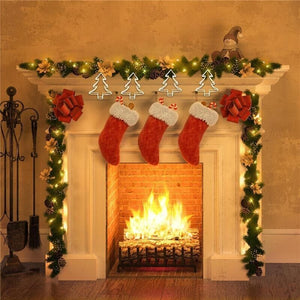 MA MAISON STELLA O ALBERO DI NATALE LUMINOSO LIGHT 80 LED BIANCO CALDO 29X35 CM A BATTERIA FANTASIA ASSORTITA