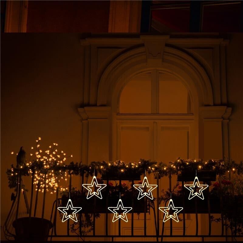 HIGH-TECH STELLA NATALIZIA 42 LED CM.36 X 34 A BATTERIA LUCI CALDE