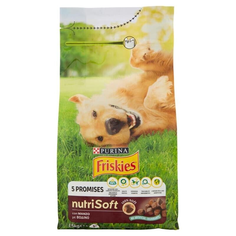 PURINA FRISKIES CANE NUTRISOFT CON MANZO 1,5 KG