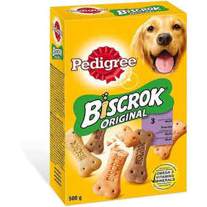3 PEDIGREE BISCROK ORIGINAL SNACK BISCOTTI PER CANE DA 500 GR